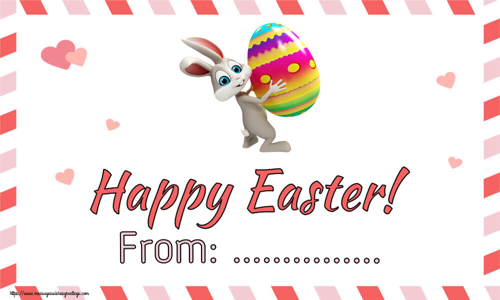 Custom Greetings Cards for Easter - Happy Easter! From: ...