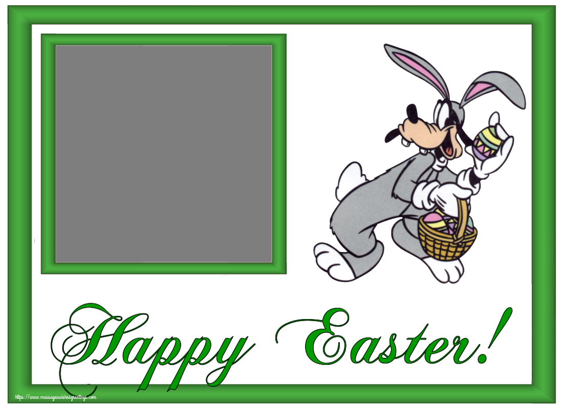 Custom Greetings Cards for Easter - Eggs & Photo Frame | Happy Easter! - Create with your facebook profile photo
