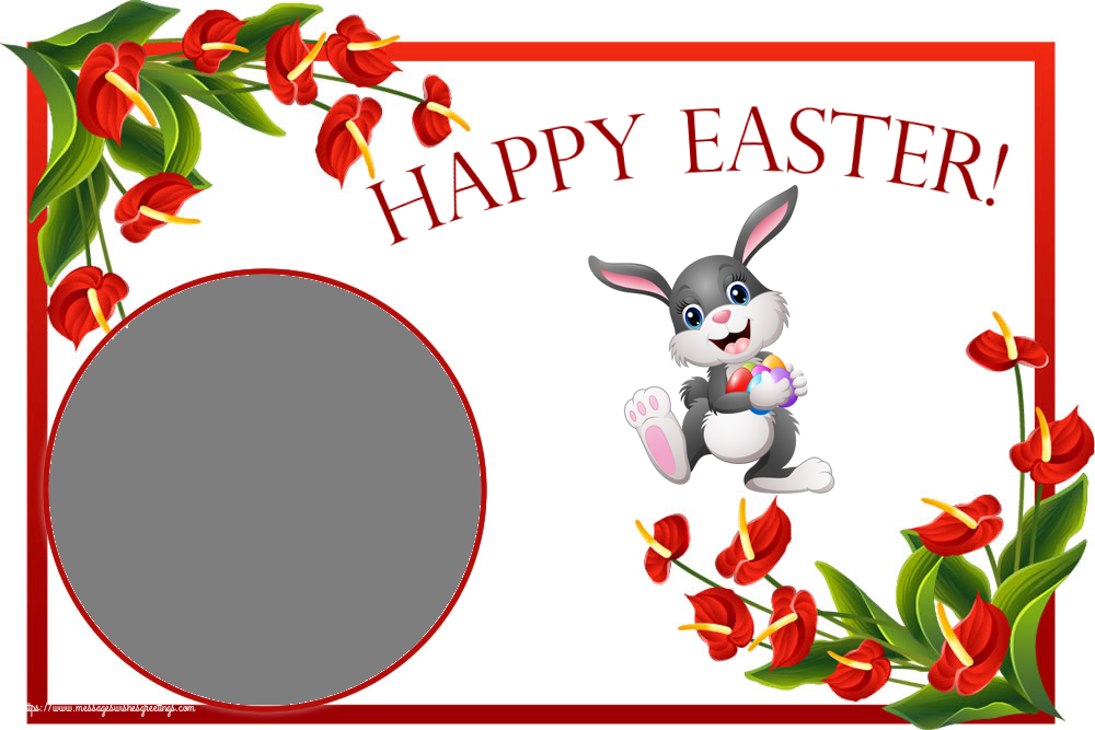 Custom Greetings Cards for Easter - Happy Easter! - Photo Frame