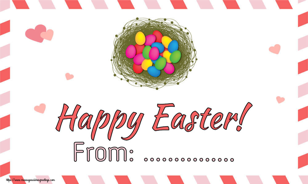 Custom Greetings Cards for Easter - Eggs | Happy Easter! From: ...