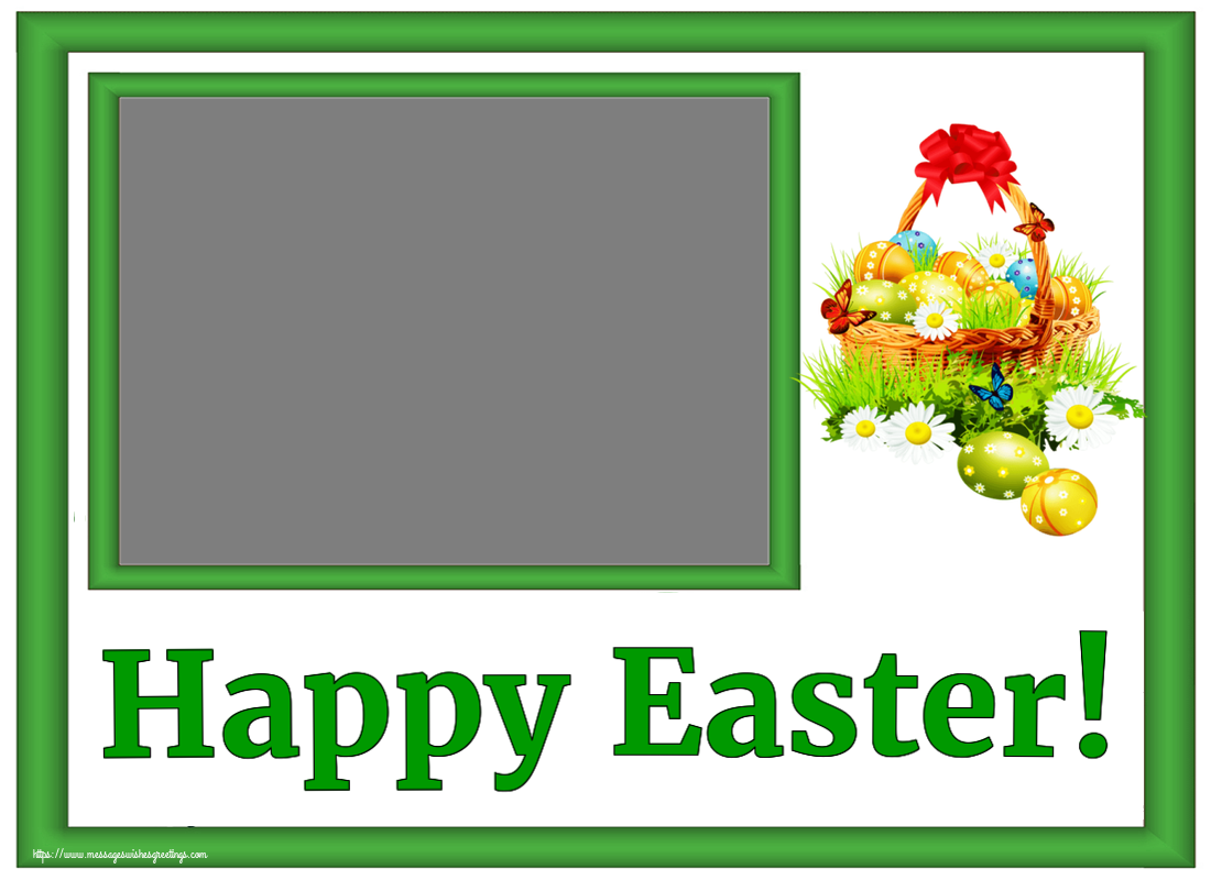 Custom Greetings Cards for Easter - Happy Easter! - Photo Frame