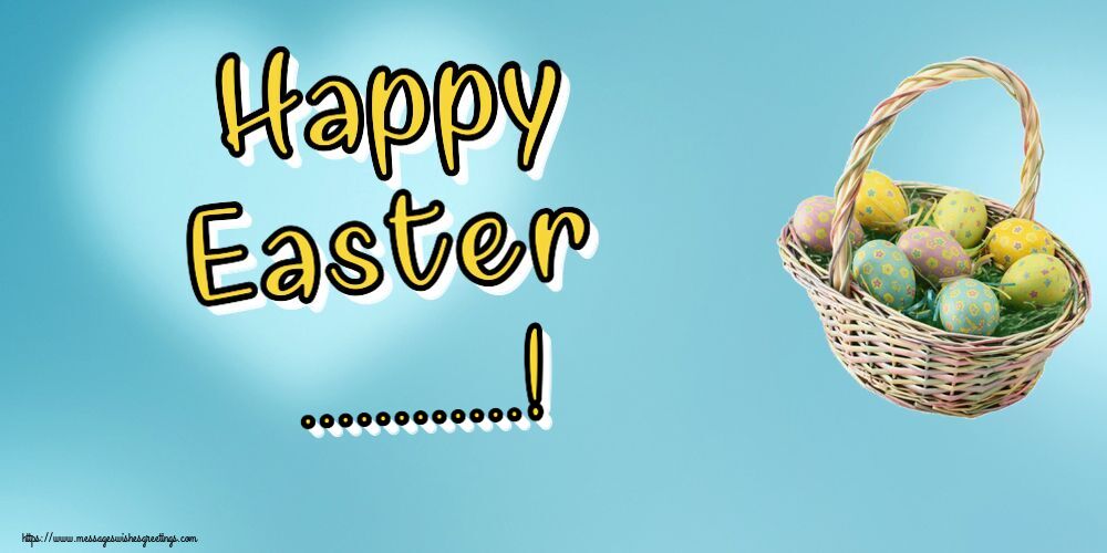 Custom Greetings Cards for Easter - Happy Easter ...!