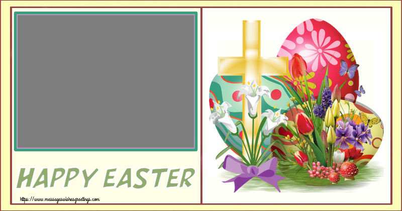 Custom Greetings Cards for Easter - Happy Easter! - Photo Frame