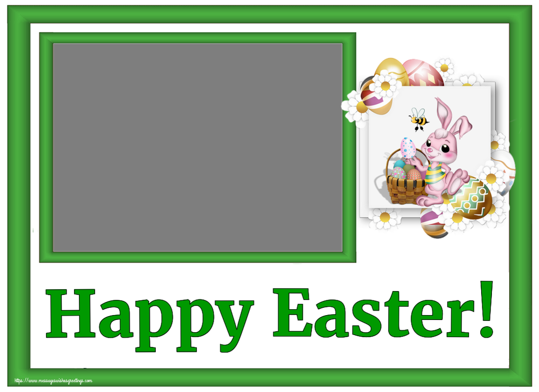 Custom Greetings Cards for Easter - Happy Easter! - Photo Frame