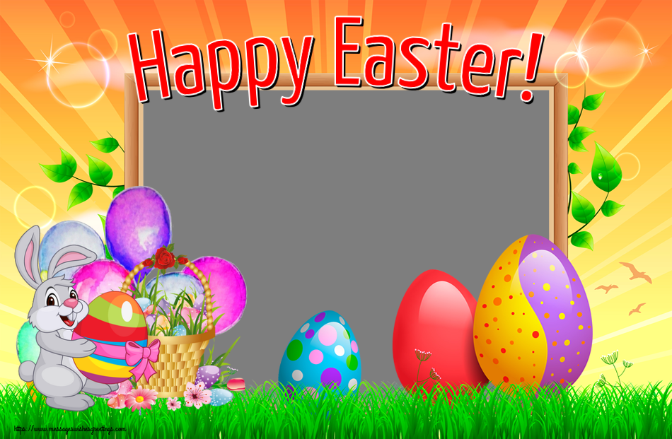 Custom Greetings Cards for Easter - Happy Easter! - Photo Frame