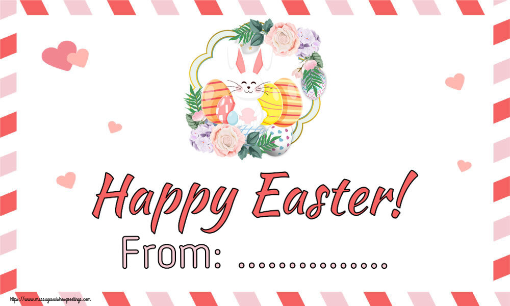 Custom Greetings Cards for Easter - Rabbit | Happy Easter! From: ...
