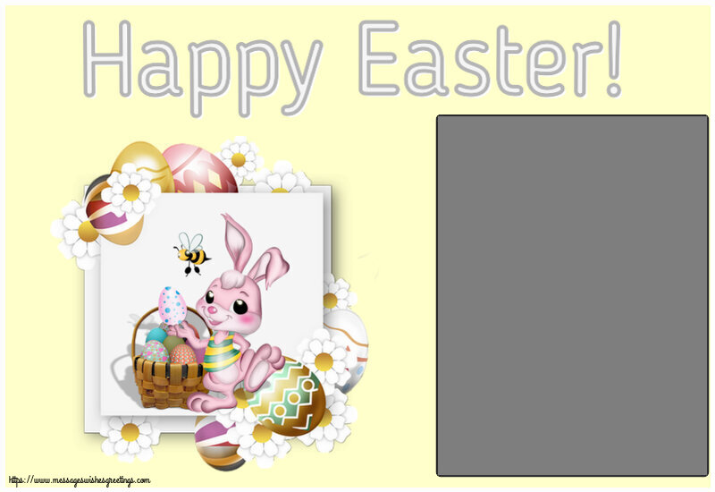 Custom Greetings Cards for Easter - Happy Easter! - Photo Frame