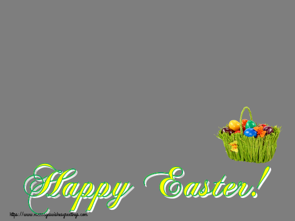 Custom Greetings Cards for Easter - Happy Easter! - Photo Frame
