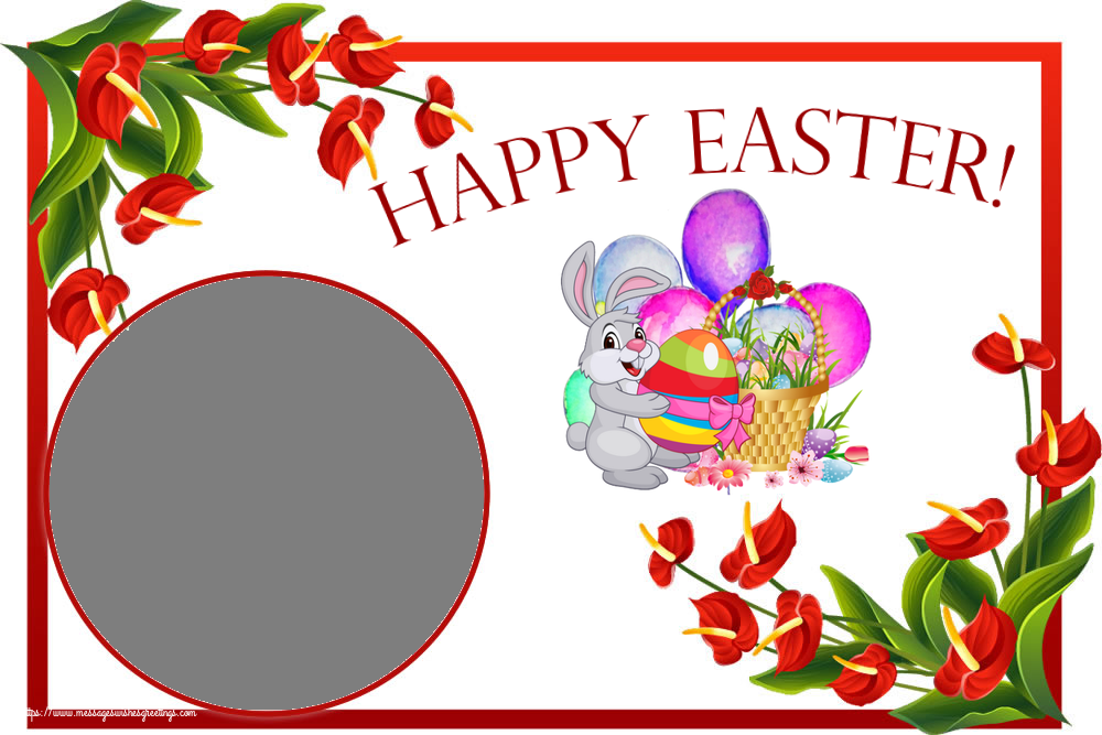 Custom Greetings Cards for Easter - Happy Easter! - Photo Frame