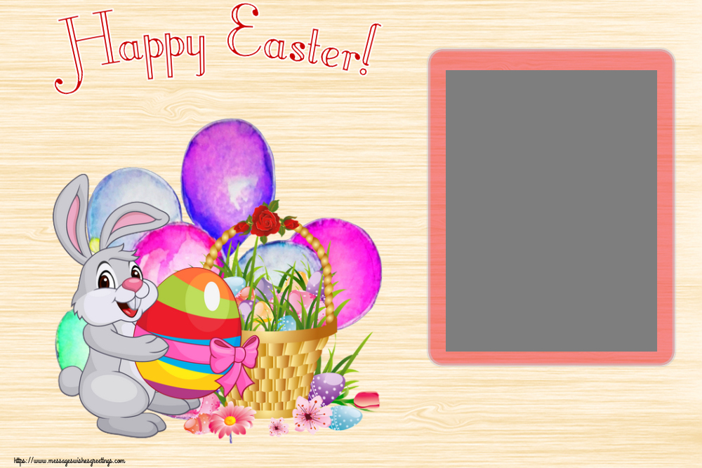 Custom Greetings Cards for Easter - Happy Easter! - Photo Frame