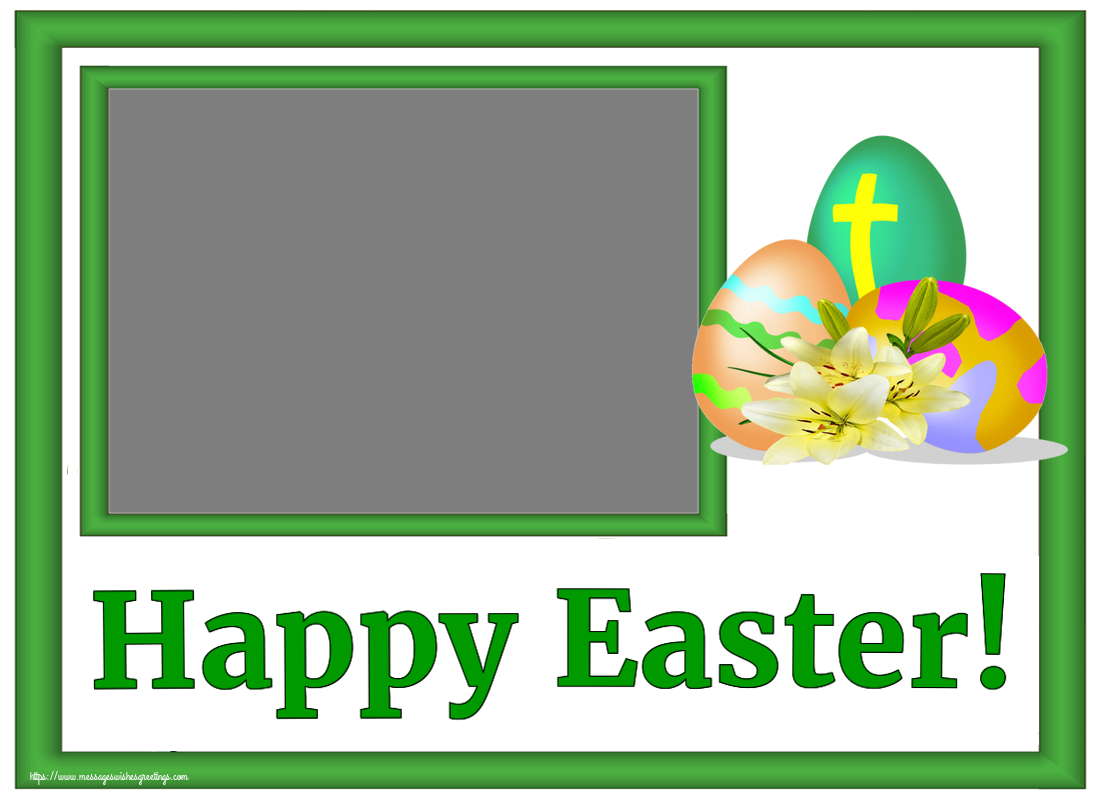 Custom Greetings Cards for Easter - Happy Easter! - Photo Frame