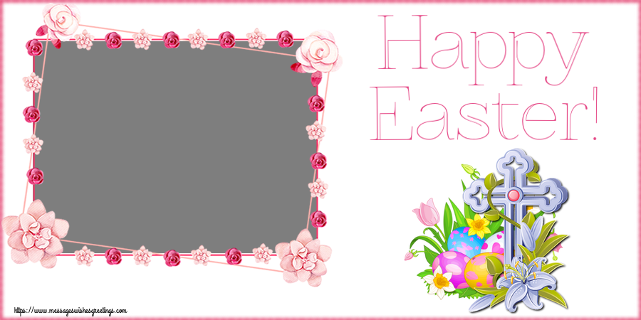 Custom Greetings Cards for Easter - Happy Easter! - Photo Frame