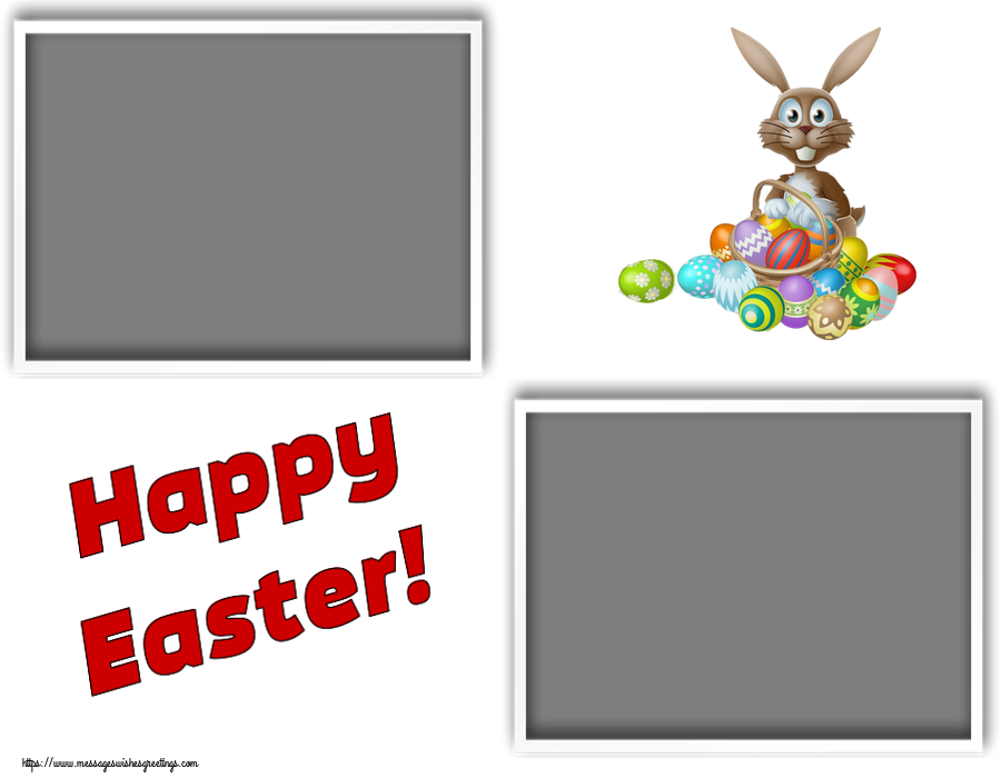 Custom Greetings Cards for Easter - Happy Easter! - Photo Frame