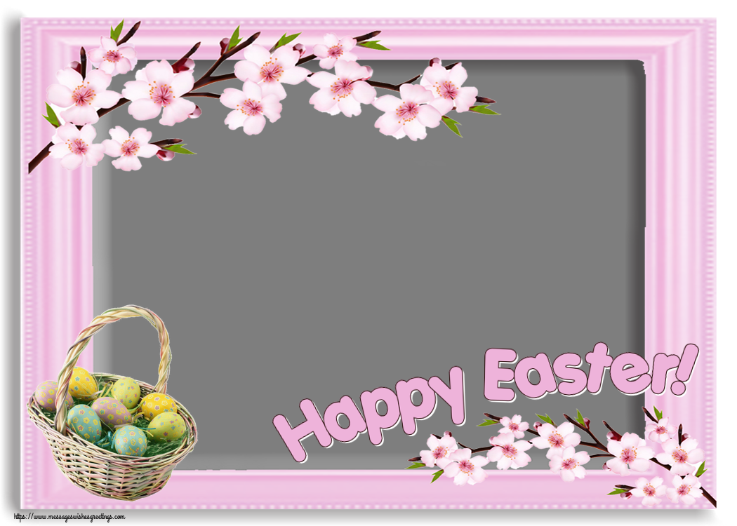 Custom Greetings Cards for Easter - Happy Easter! - Photo Frame