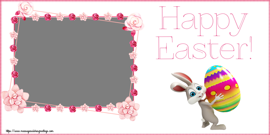 Custom Greetings Cards for Easter - Happy Easter! - Photo Frame