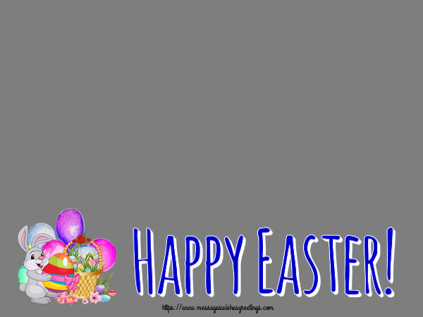 Custom Greetings Cards for Easter - Happy Easter! - Photo Frame