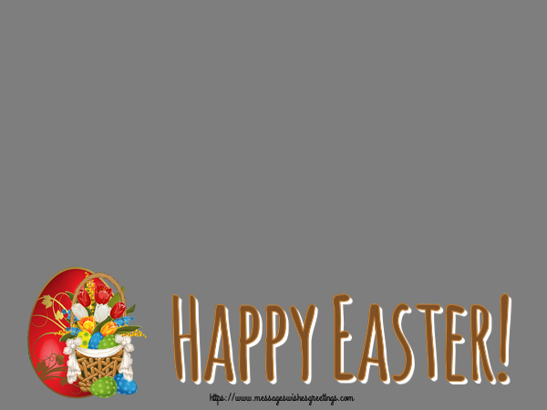 Custom Greetings Cards for Easter - Happy Easter! - Photo Frame