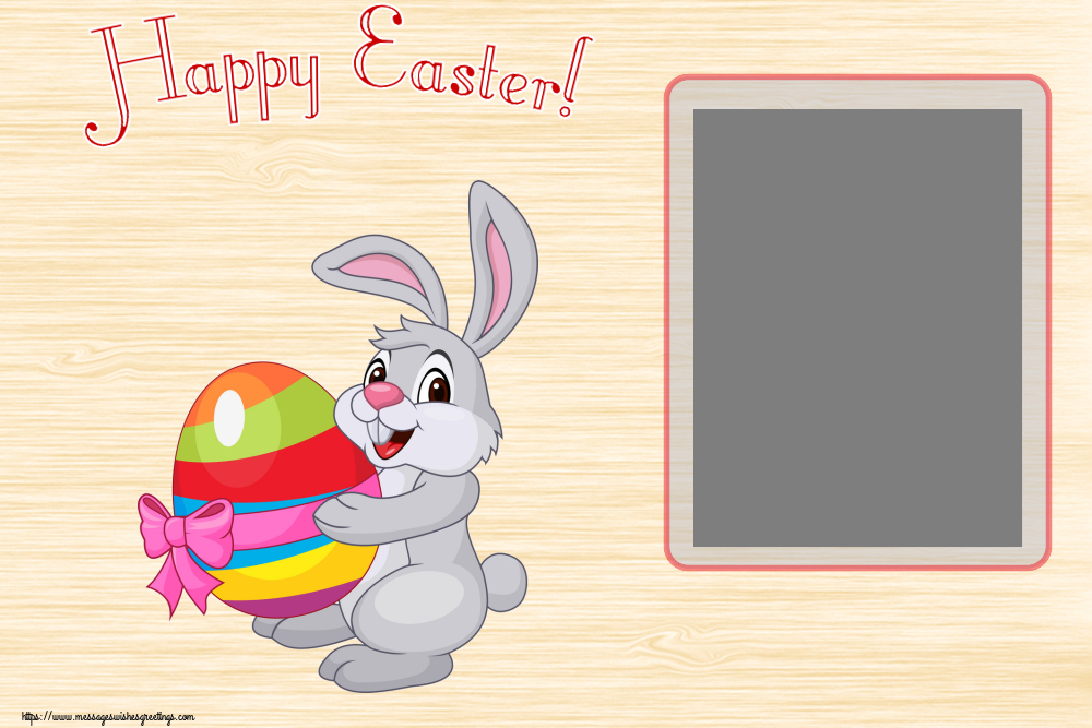 Custom Greetings Cards for Easter - Happy Easter! - Photo Frame