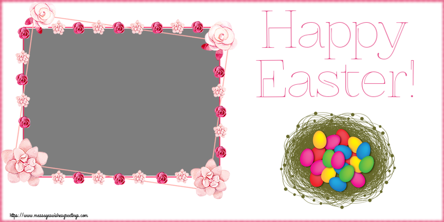 Custom Greetings Cards for Easter - Happy Easter! - Photo Frame