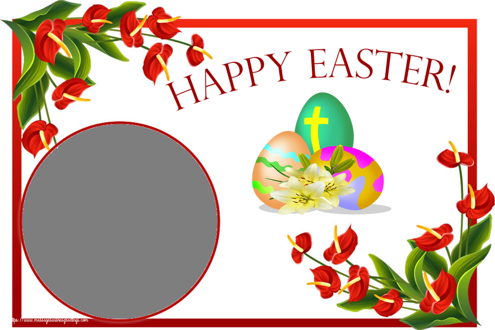 Custom Greetings Cards for Easter - Happy Easter! - Photo Frame