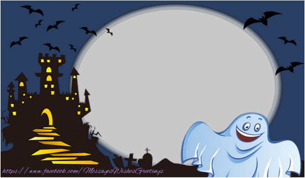 Custom Greetings Cards for Halloween - Halloween phantom