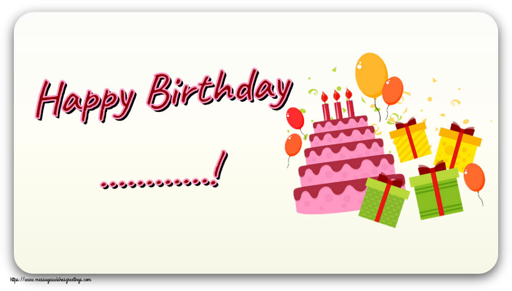 Custom Greetings Cards for kids - Cake | Happy Birthday ...!