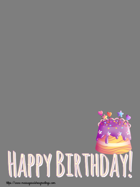 Custom Greetings Cards for kids - Happy Birthday! - Photo Frame