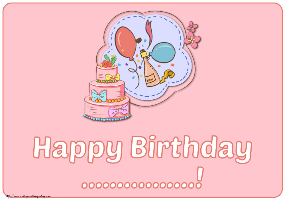 Custom Greetings Cards for kids - Cake | Happy Birthday ...!