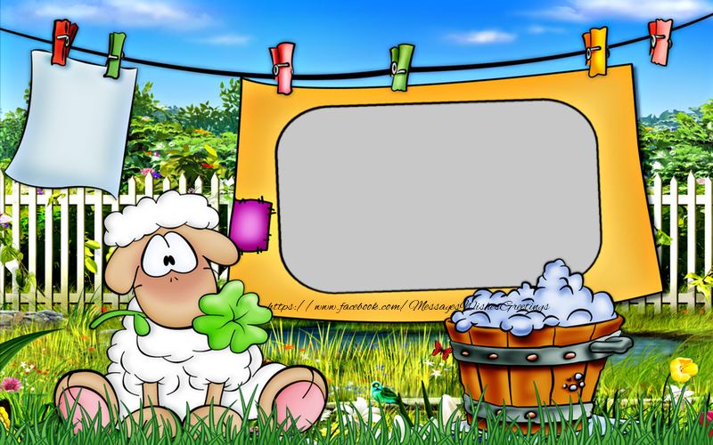 Custom Greetings Cards for kids - Photo frame