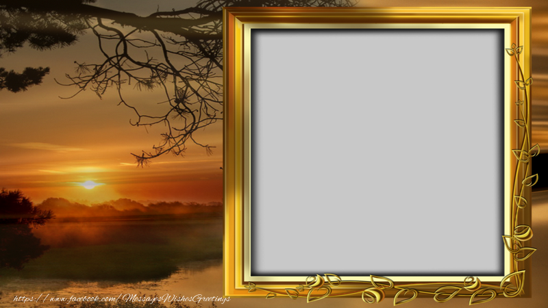 Custom Greetings Cards with Photo - Autumn photo frame.