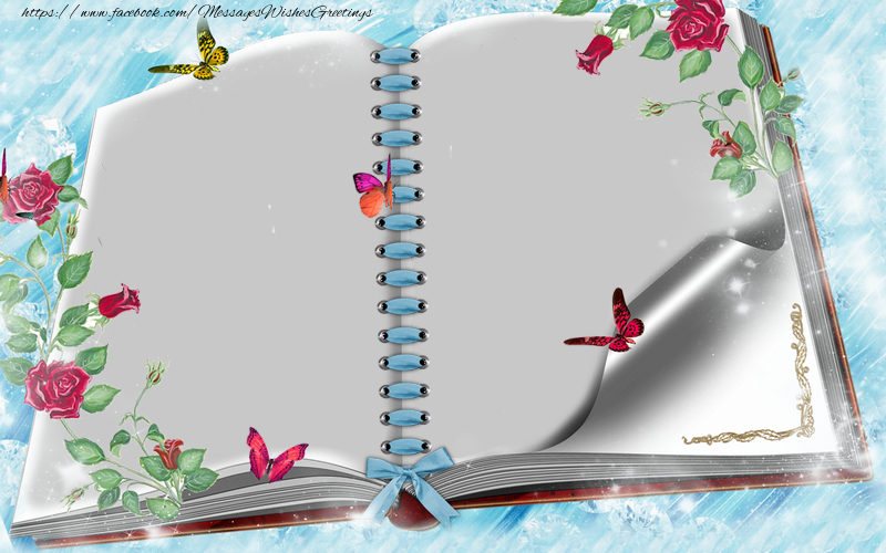 Custom Greetings Cards with Photo - Inside photo album