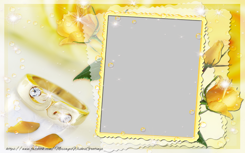 Custom Greetings Cards with Photo - Wedding photo frame