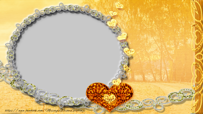 Custom Greetings Cards with Photo - Autumn photo frame with your picture