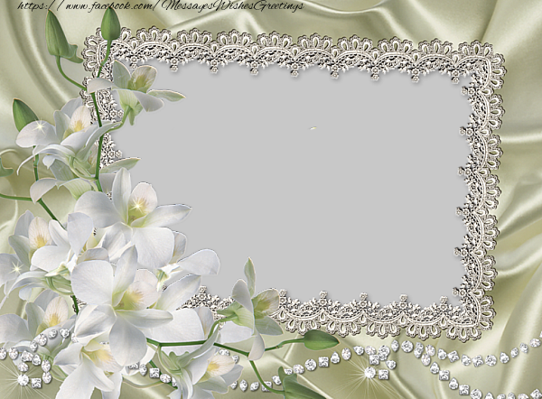 Custom Greetings Cards with Photo - Flowers photo frame