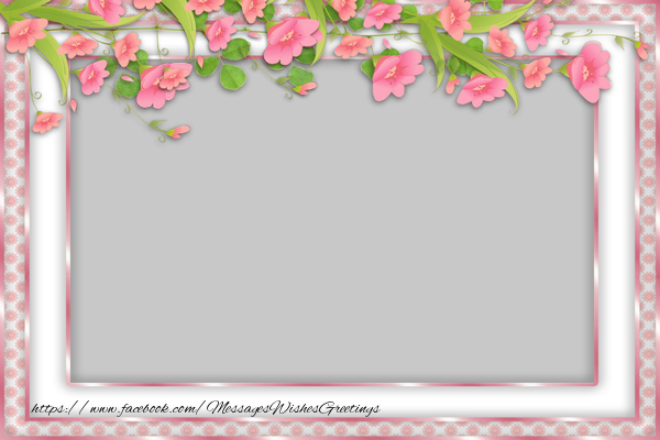 Custom Greetings Cards with Photo - Pink photo frame