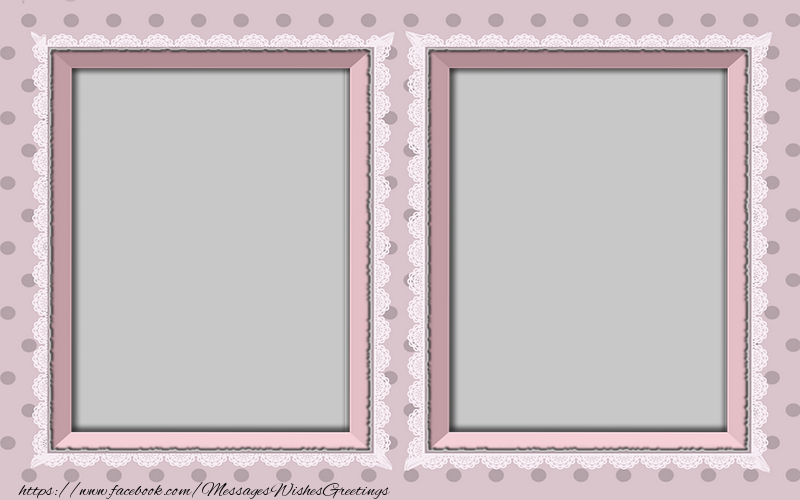 Custom Greetings Cards with Photo - Double photo frame