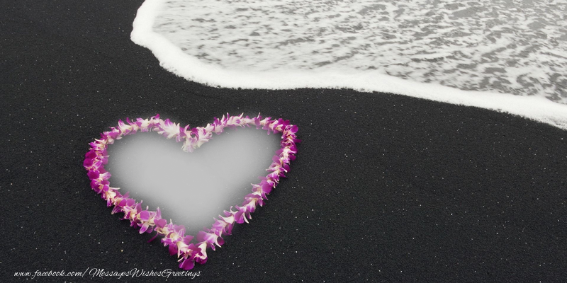 Custom Greetings Cards with Photo - Love the sea