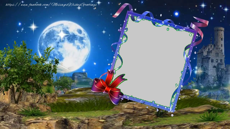 Custom Greetings Cards with Photo - Fairytale landscape