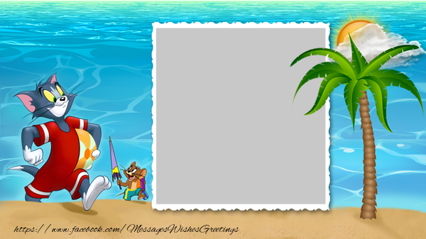 Custom Greetings Cards with Photo - Tom and Jerry