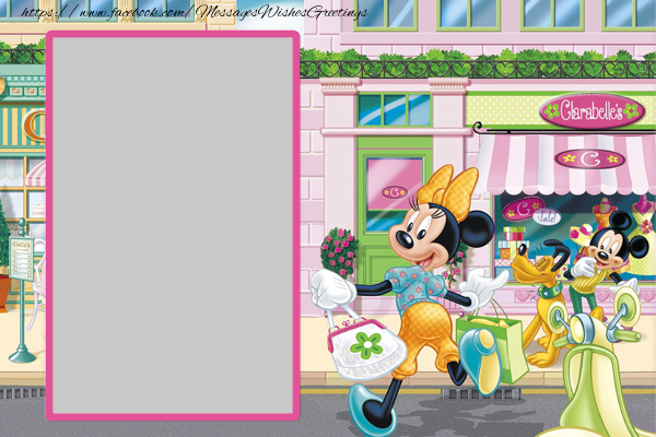 Custom Greetings Cards with Photo - Minnie si Mickey Mouse