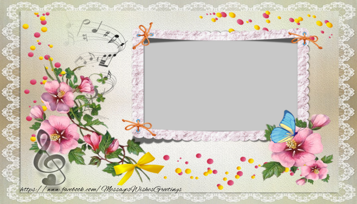 Custom Greetings Cards with Photo - Photo frame