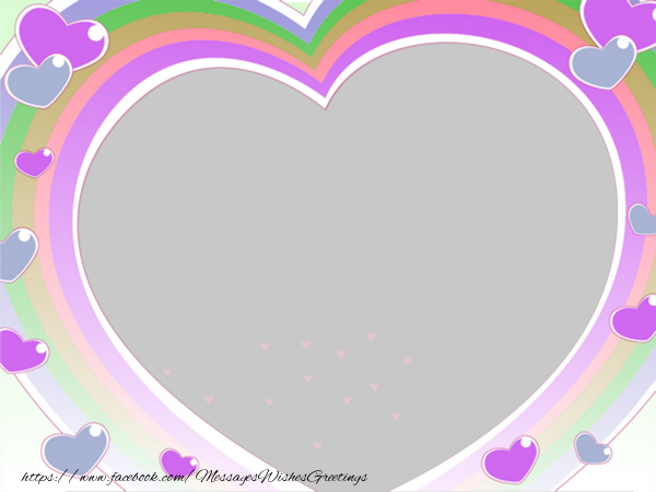 Custom Greetings Cards with Photo - Heart photo frame