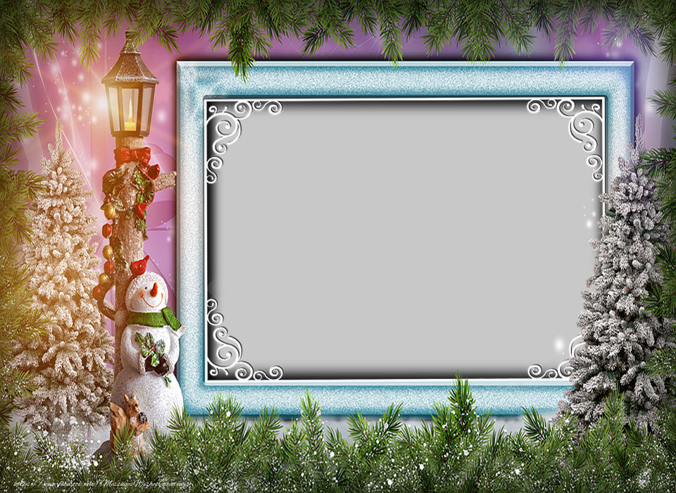 Custom Greetings Cards with Photo - Winter Photo Frame