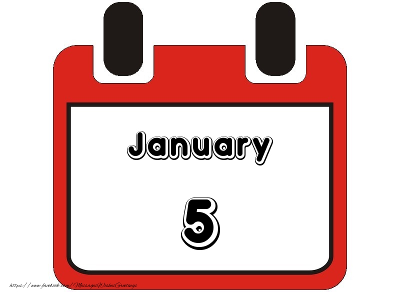 Greetings Cards of 5 January - January 5