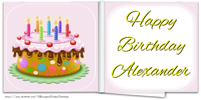 Greetings Cards for Birthday - Happy Birthday Alexander