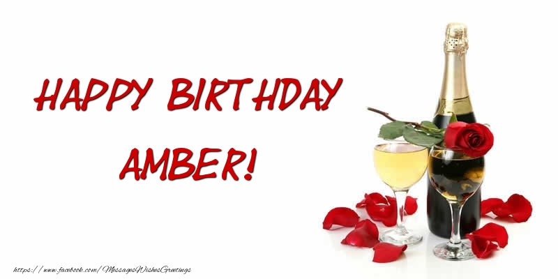 Greetings Cards for Birthday - Happy Birthday Amber
