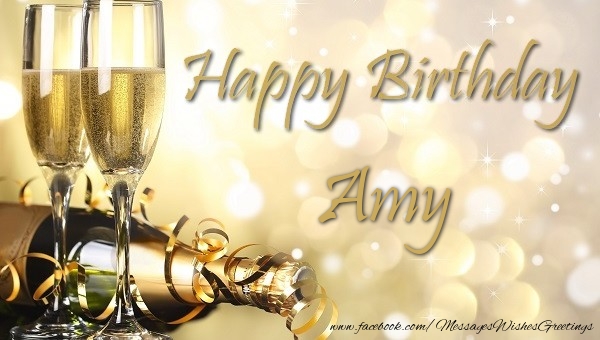 Greetings Cards for Birthday - Happy Birthday Amy