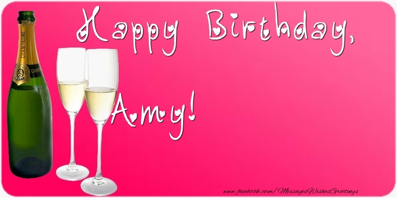 Greetings Cards for Birthday - Happy Birthday, Amy