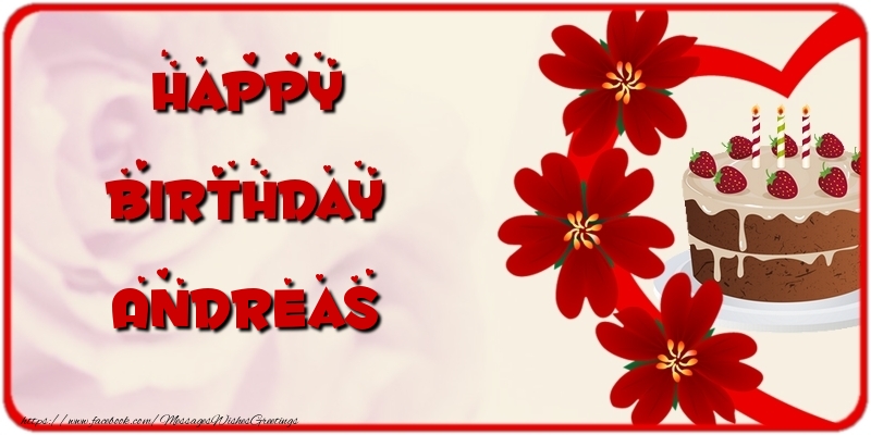 Greetings Cards for Birthday - Happy Birthday Andreas