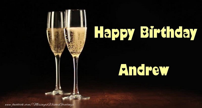 Greetings Cards for Birthday - Happy Birthday Andrew